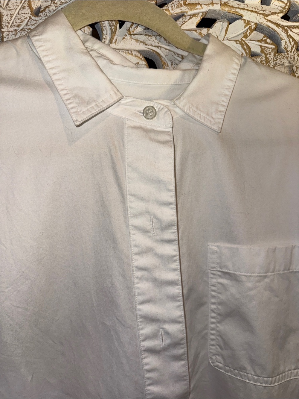 J. Crew White Casual Button-Down Shirt Dress - Picture 4 of 5